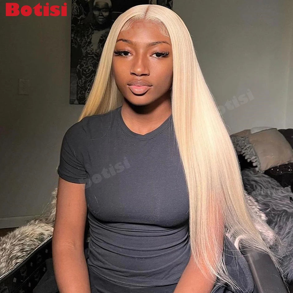 Honey Blonde Color Lace Front Human Hair Wigs