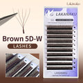 Brown 5D W Shape Lash Extensions