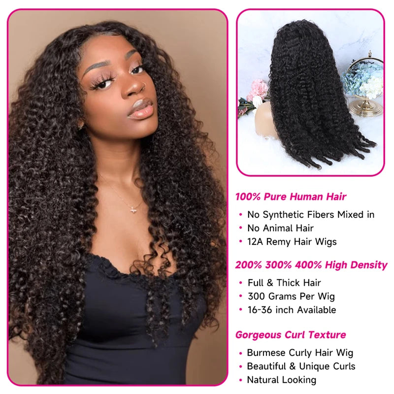 Burmese Curly 3 IN 1 Half Wigs