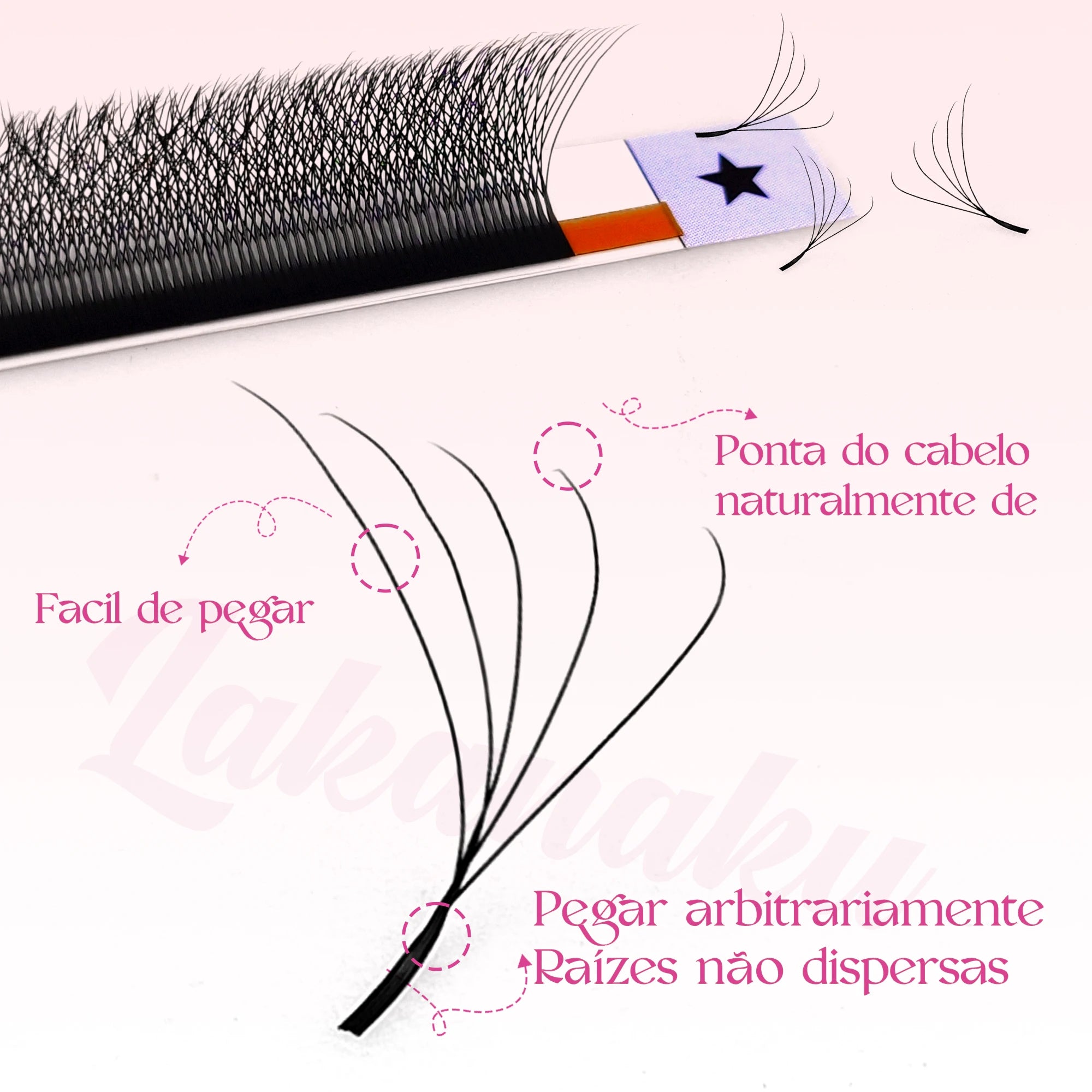 5D W Shape Eyelash Extensions