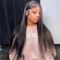 Hd Lace Bone Straight Frontal Wig