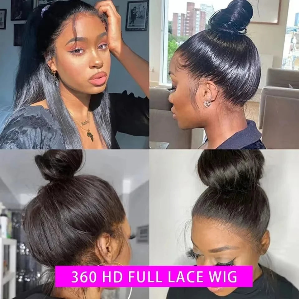 Straight 360 Full Lace Wig Human Hair