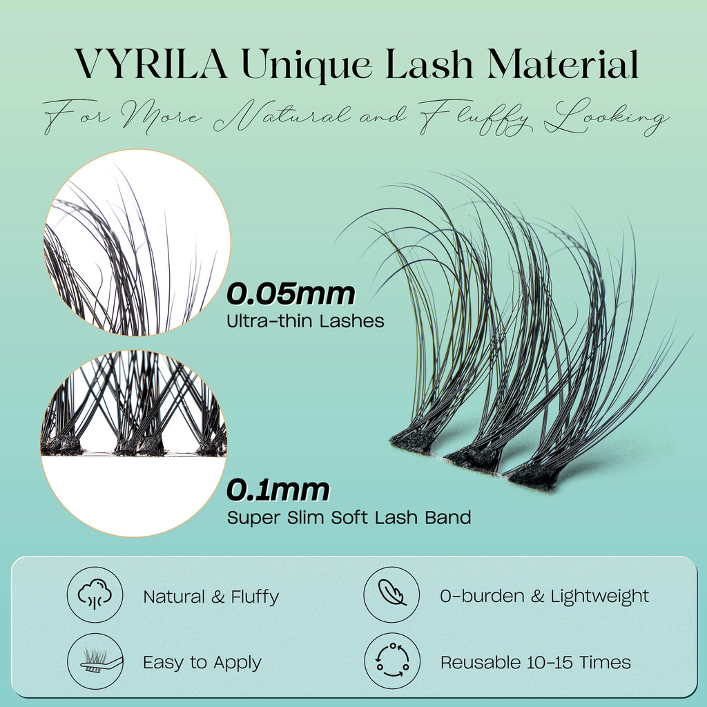 Ultra-Fine 0.05mm Lash Clusters