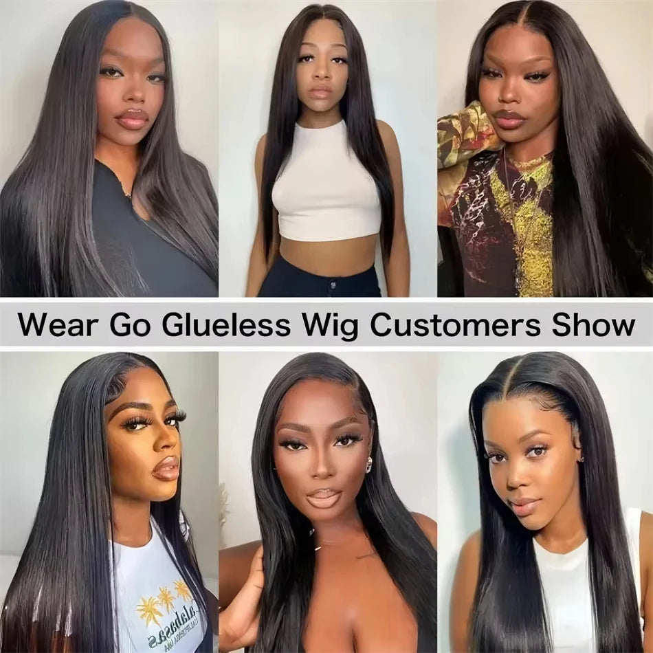 Glueless Wigs Human Hair Bone Straight