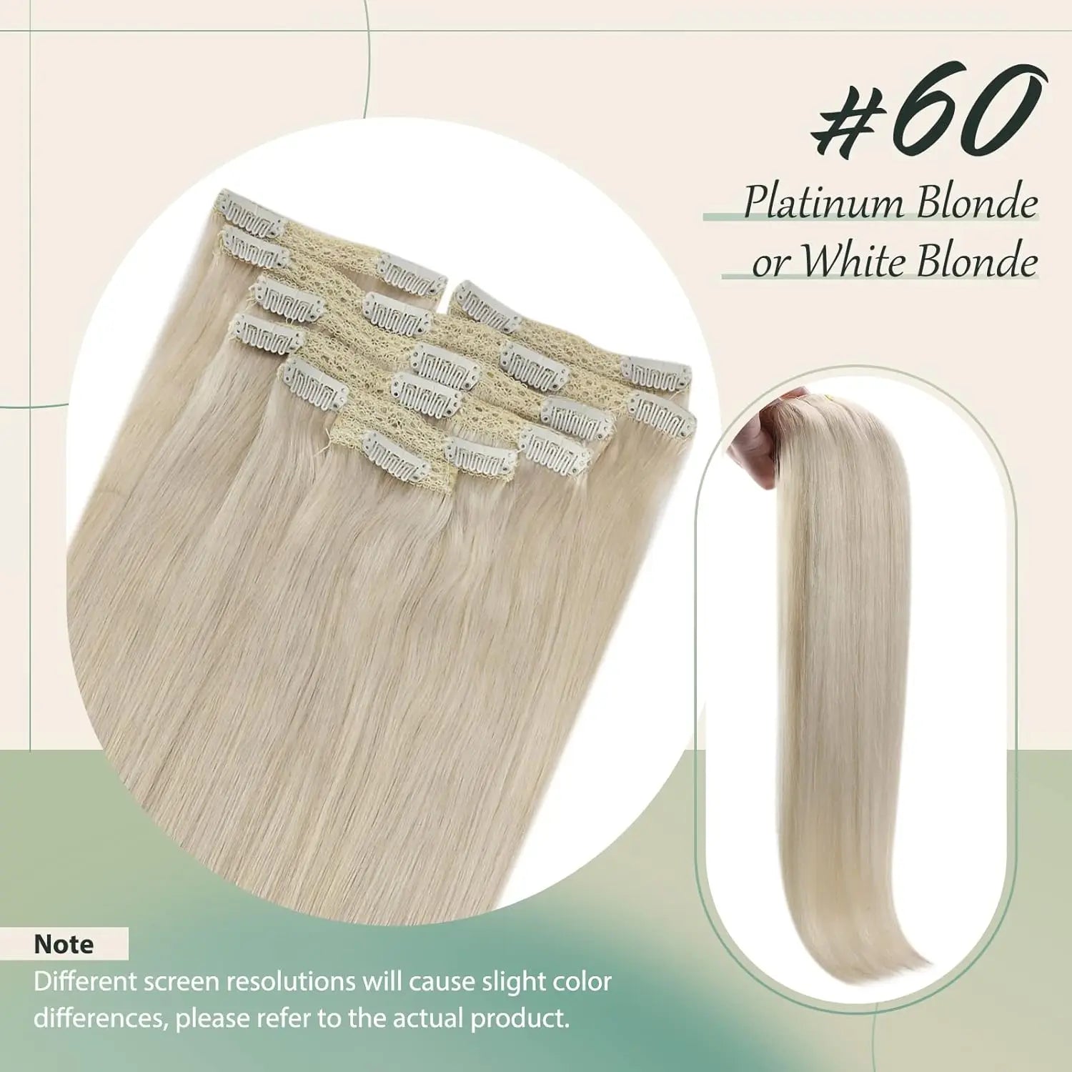 Clip in Hair Extension Real Human Hair
