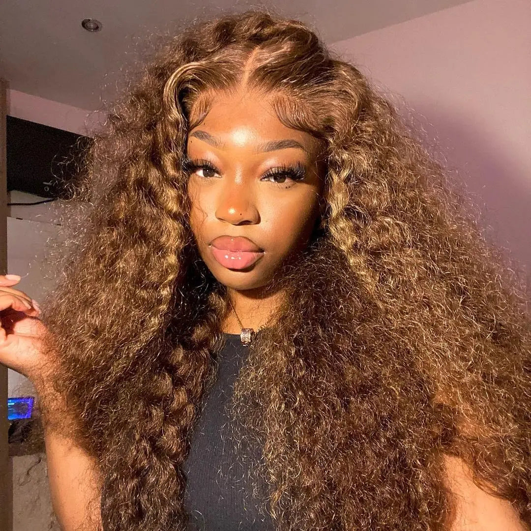 HD Transparent Lace Frontal Colored Wig