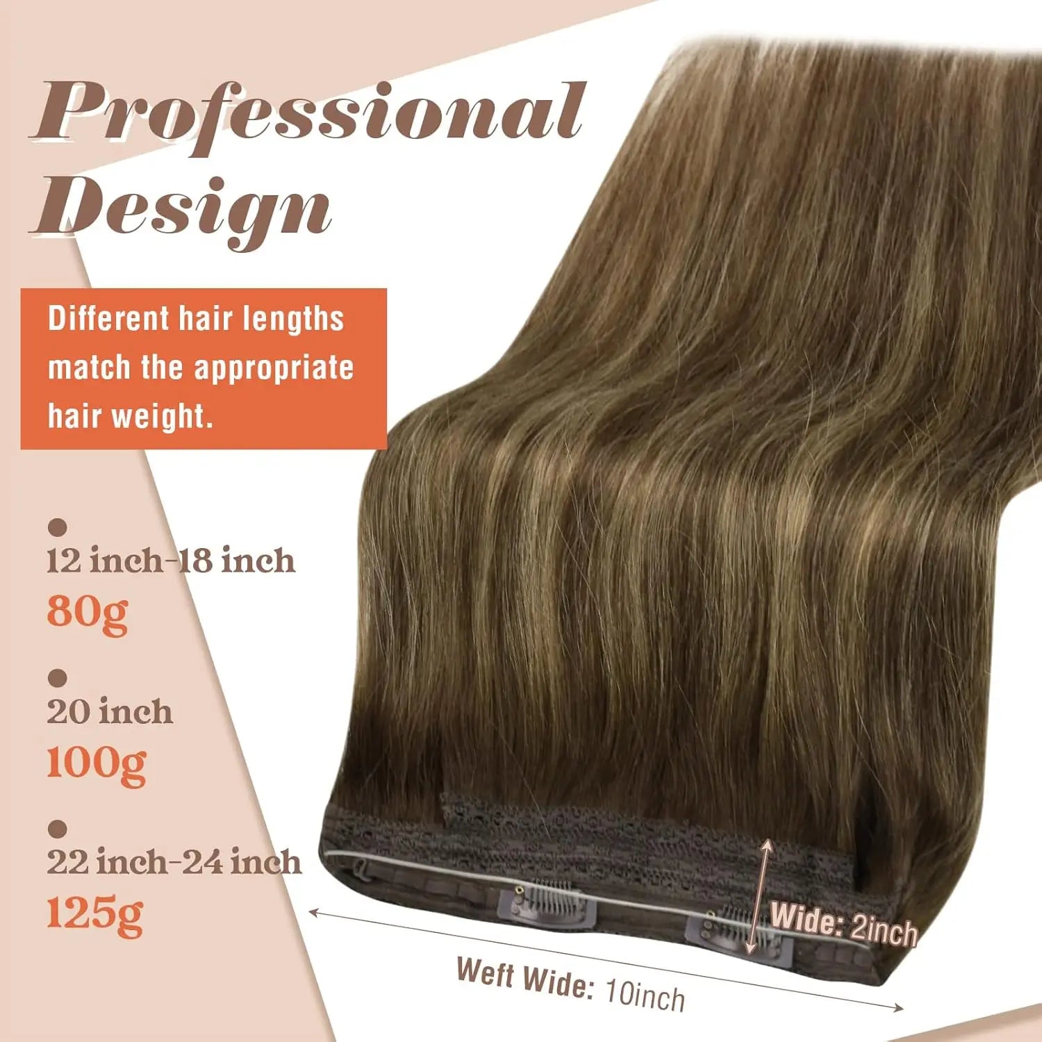 Fish Line Human Hair Extension