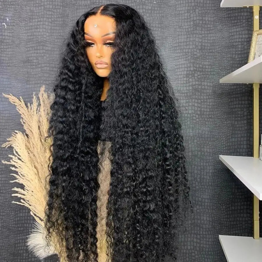 Deep Wave Lace Front Curly Human Hair Wig