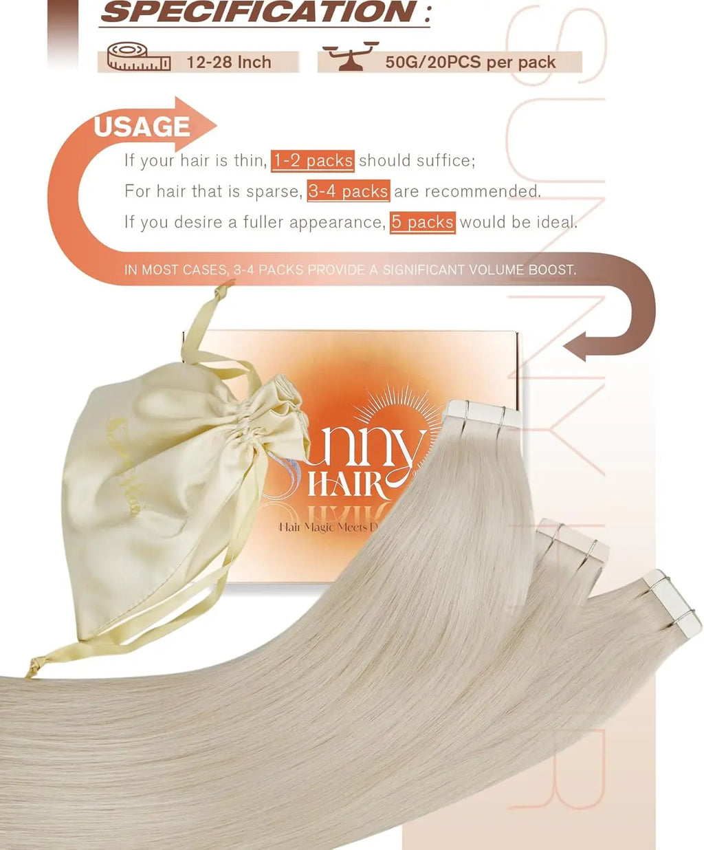 Premium Remy Hair Tape-In Extensions