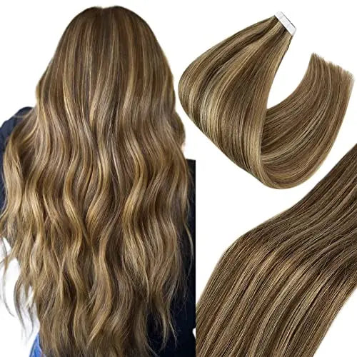 Natural Hair Seamless Skin Weft Colorful Extensions