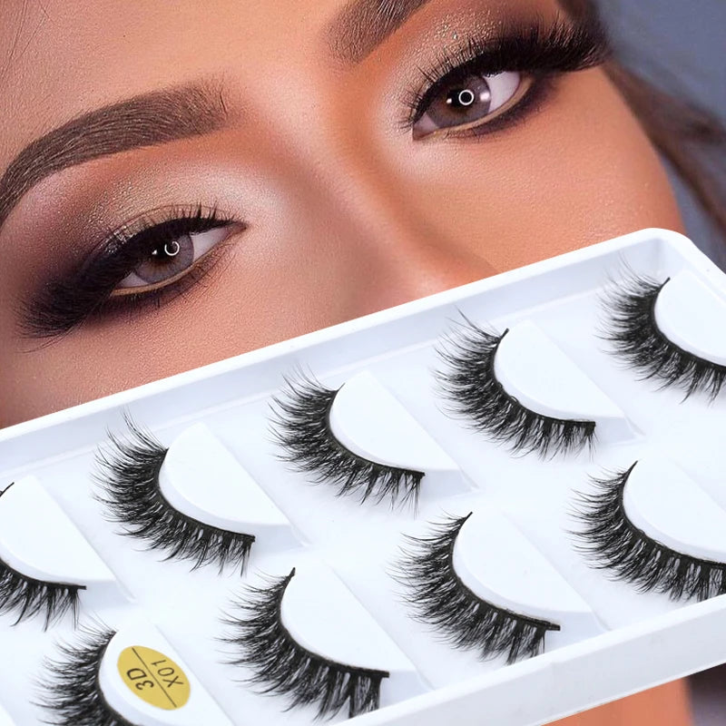 3D Mink Lashes Faux Natural Fluffy Lash