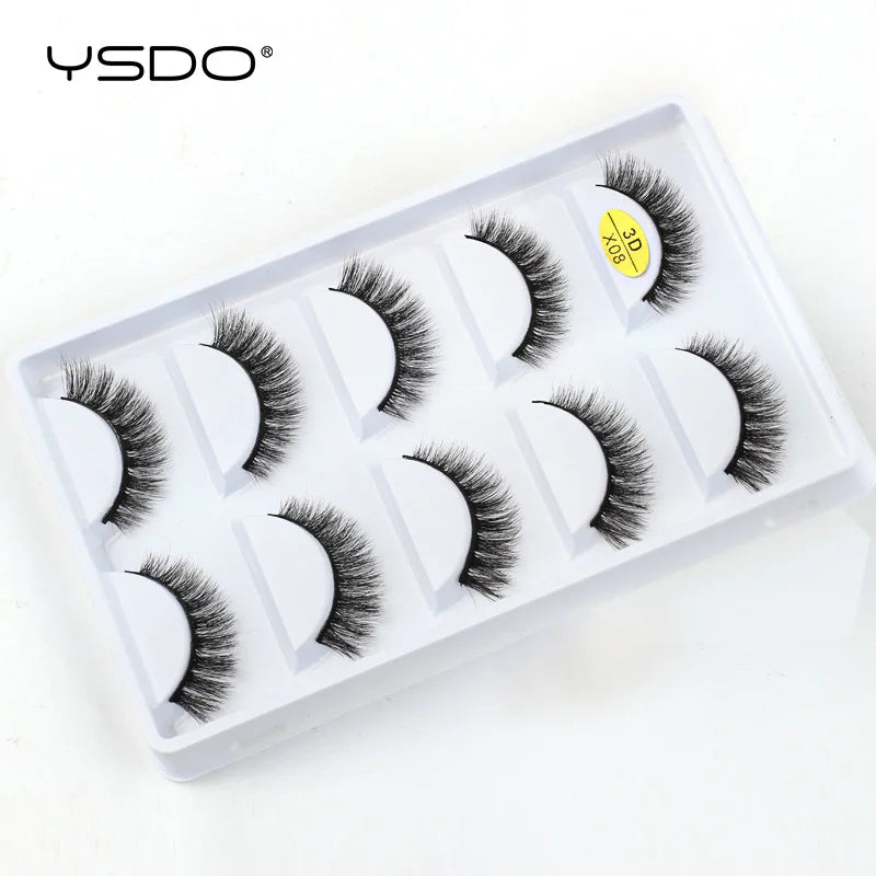 3D Mink Lashes Faux Natural Fluffy Lash