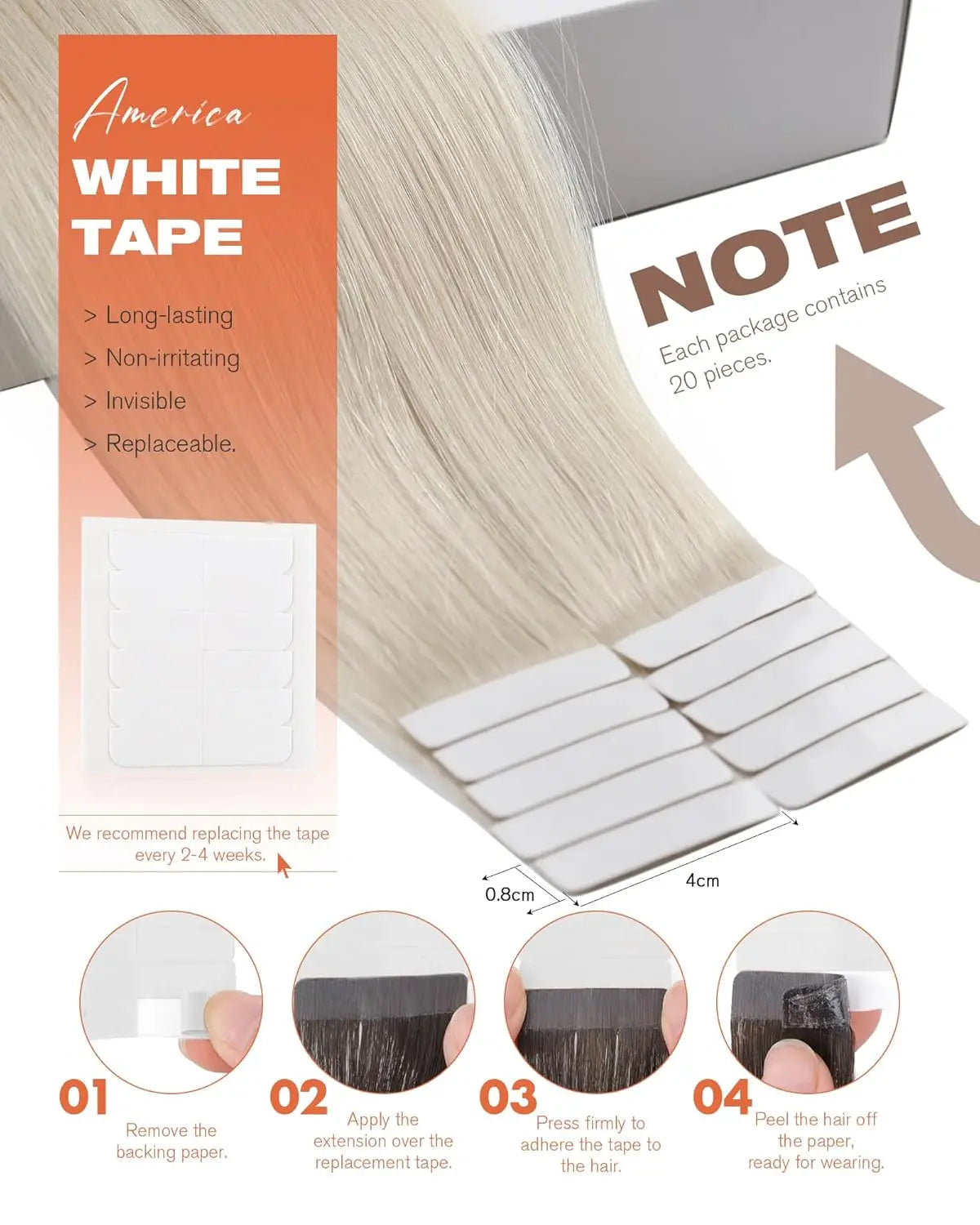 Premium Remy Hair Tape-In Extensions