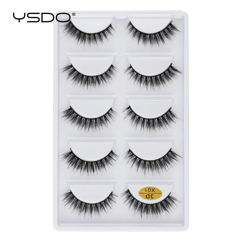 3D Mink Lashes Faux Natural Fluffy Lash
