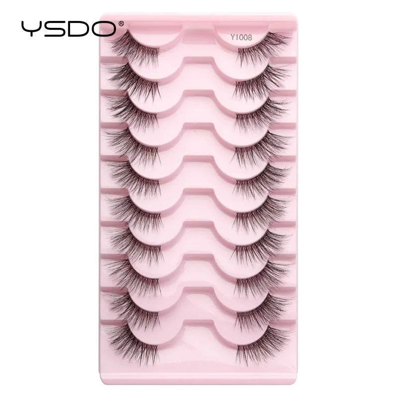3D Mink False Eyelashes – Natural, Fluffy & Reusable