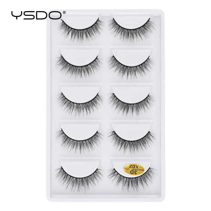 3D Mink Lashes Faux Natural Fluffy Lash