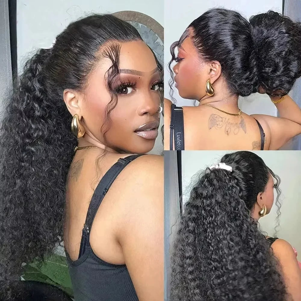 Invisible Strap S360 Full Lace Curly Wigs