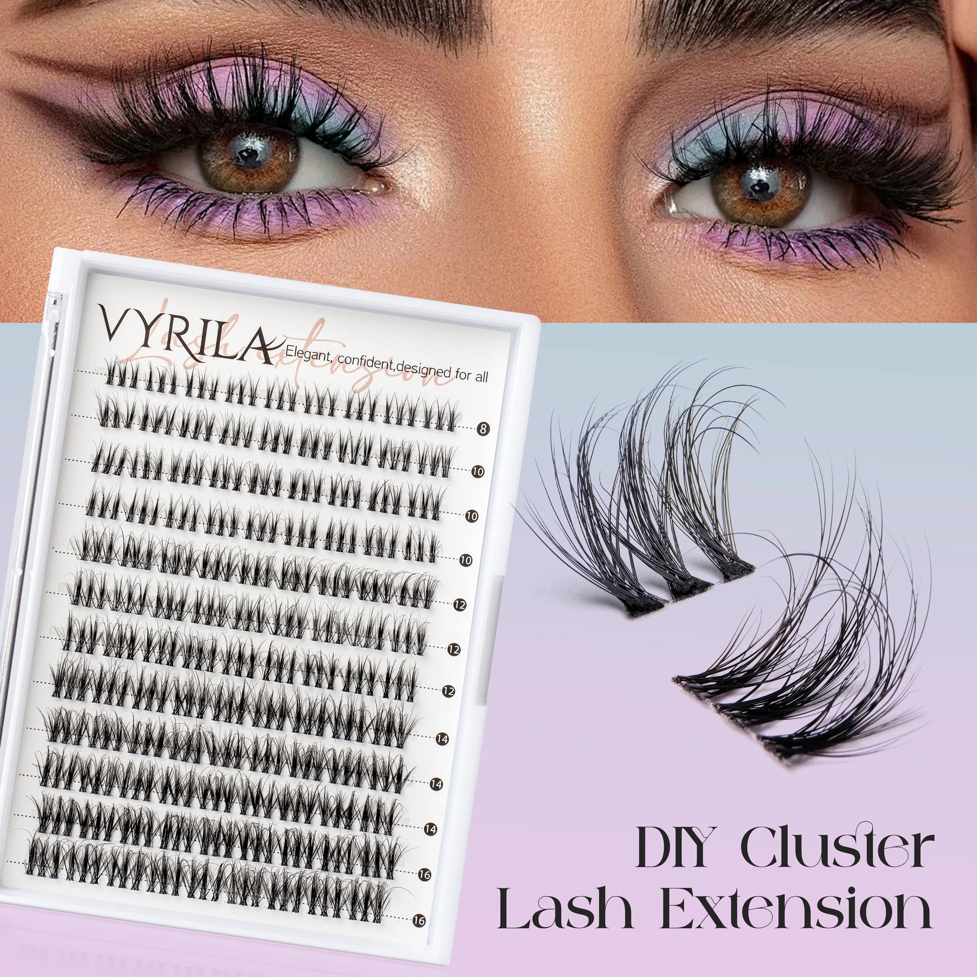 Ultra-Fine 0.05mm Lash Clusters