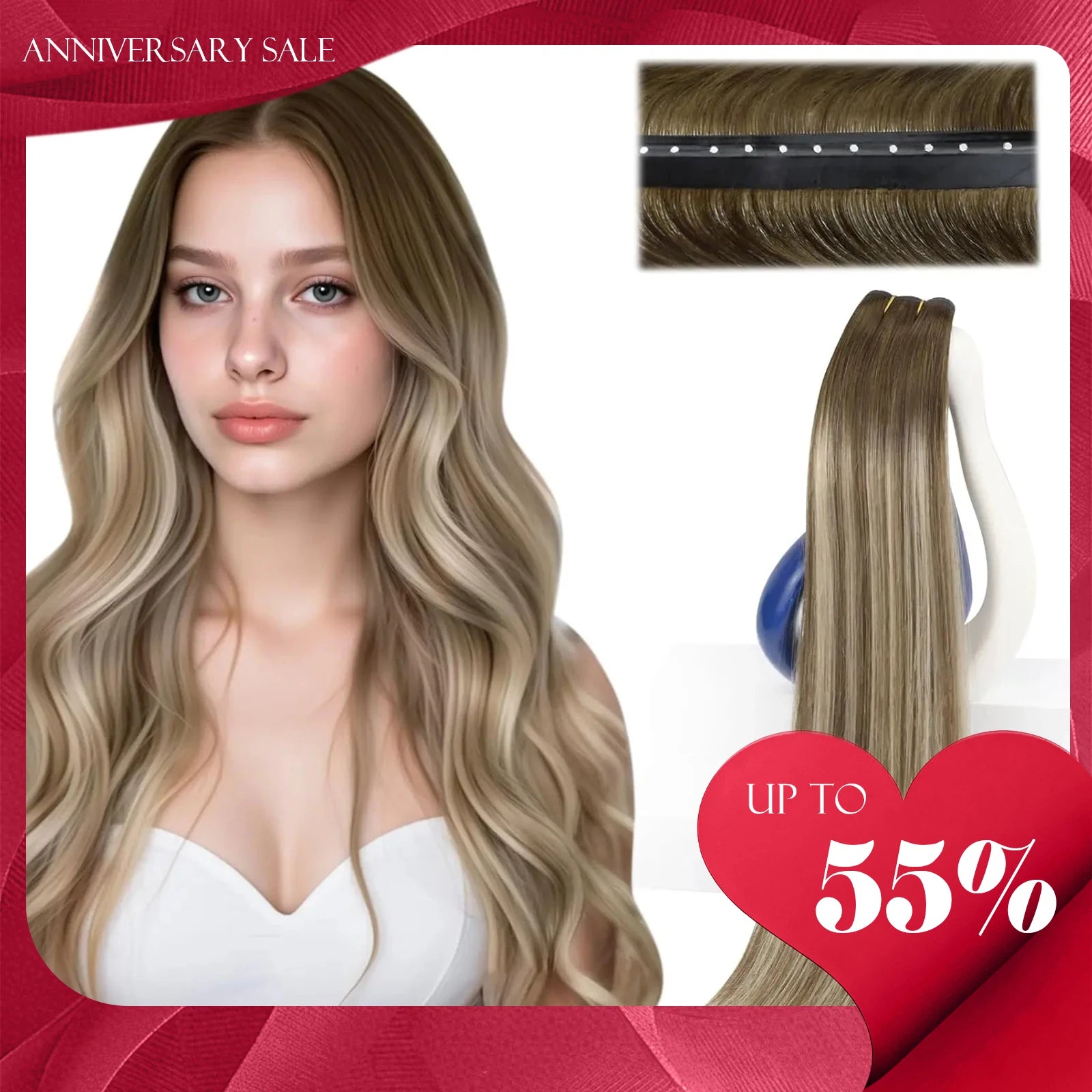Butterfly Balayage Genius Weft Hair Extensions
