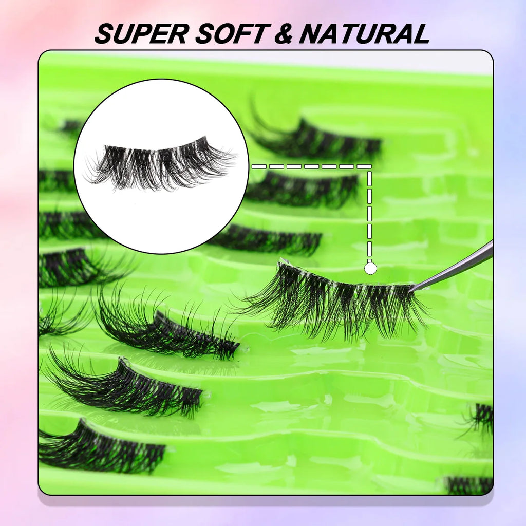 3D Mink False Eyelashes – Natural, Fluffy & Reusable