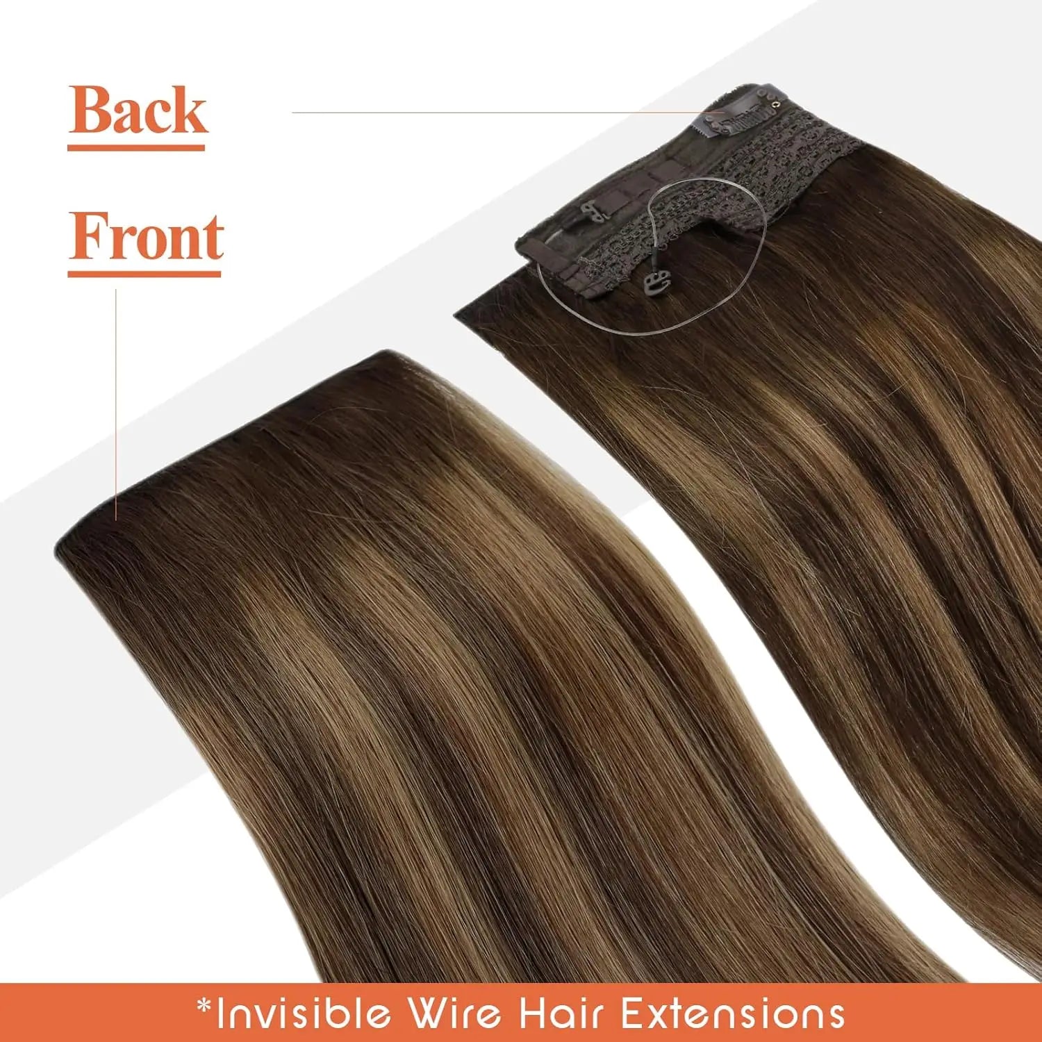Fish Line Human Hair Extension