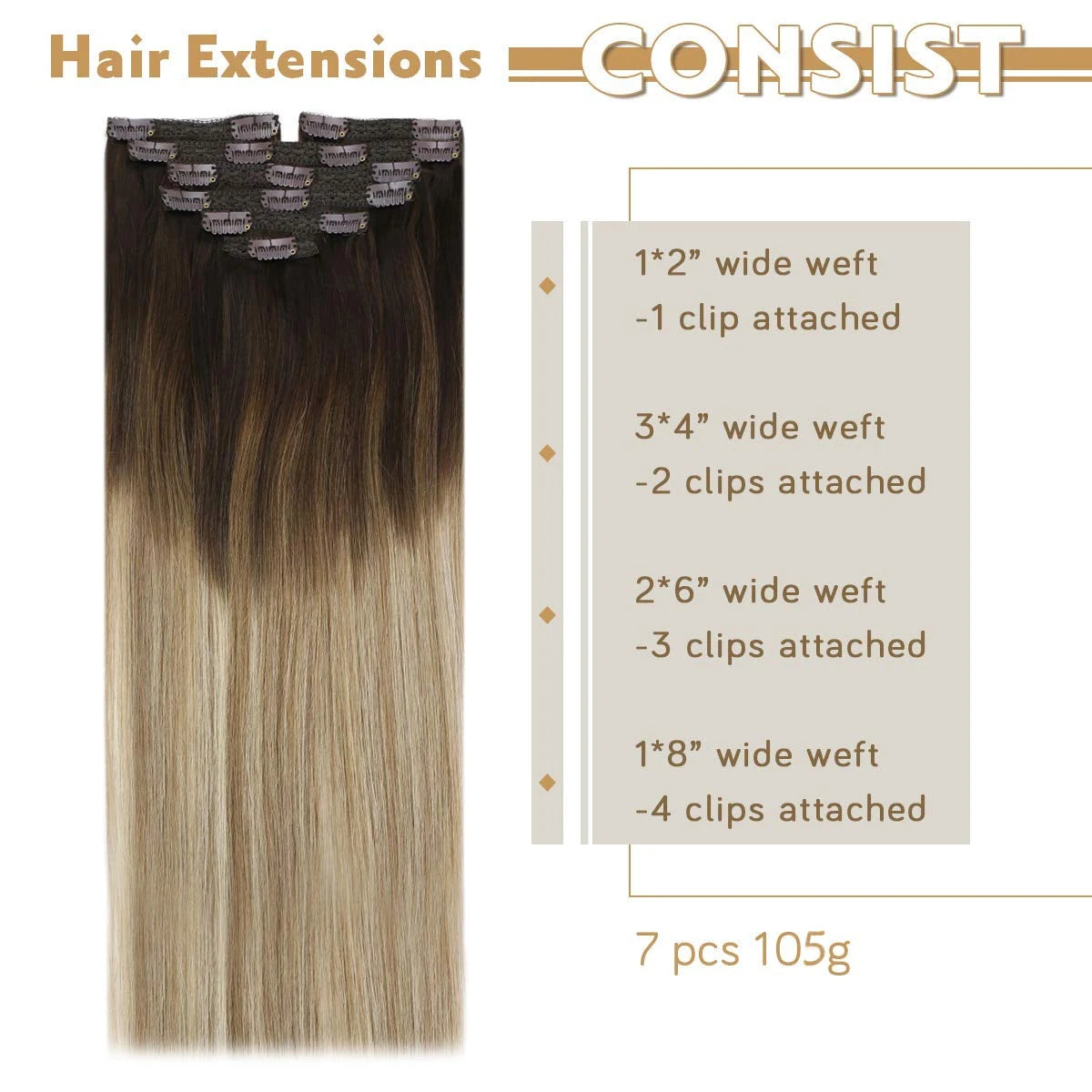 Natural Extension Hair Clip-In