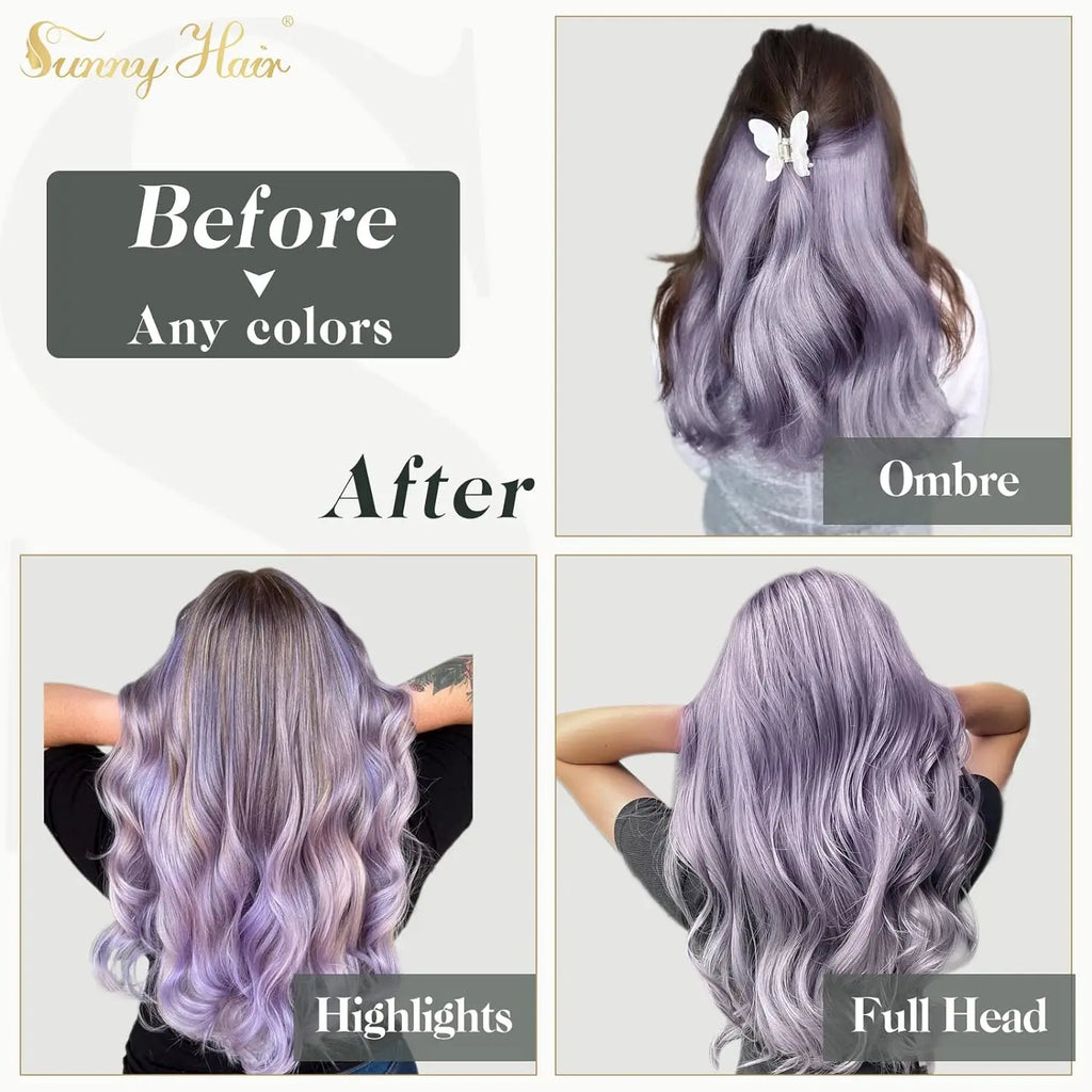 Color Real Natural Hair Skin Weft Extensions