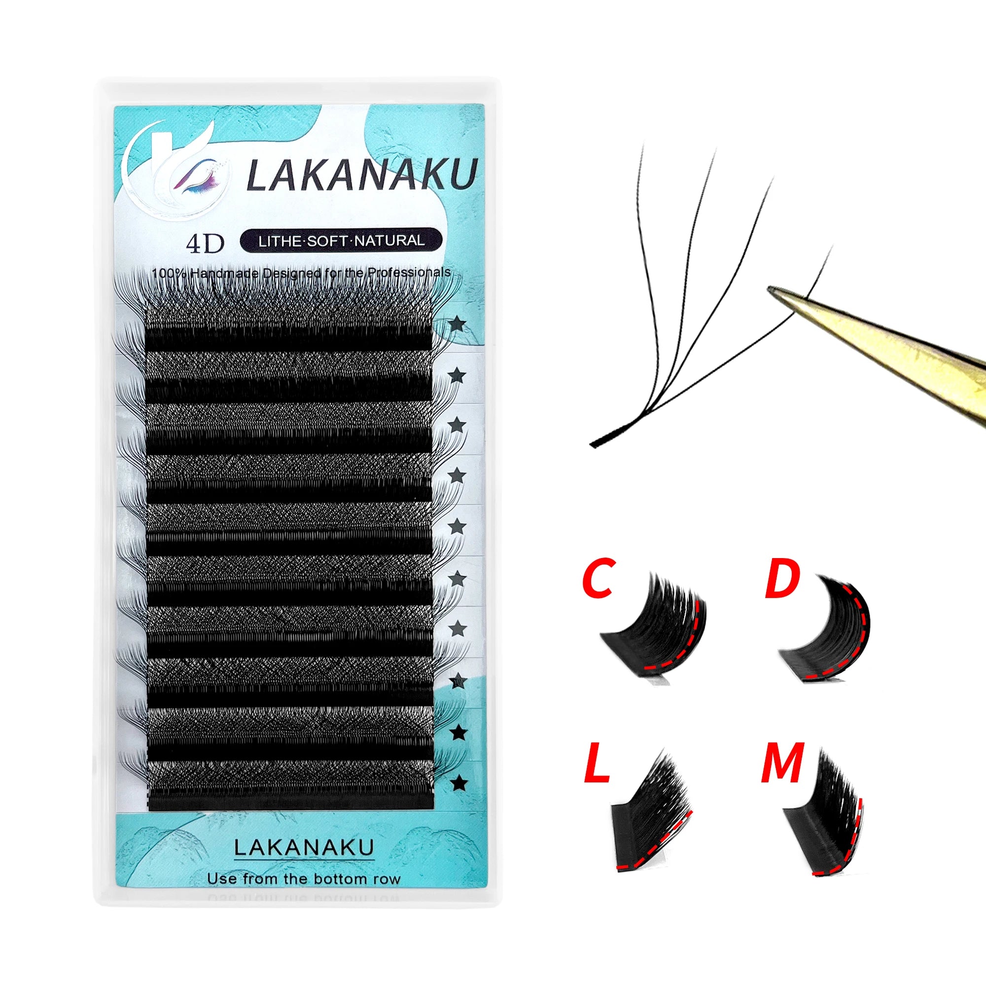 6D W Shaped L M Curl Cilios Lashes