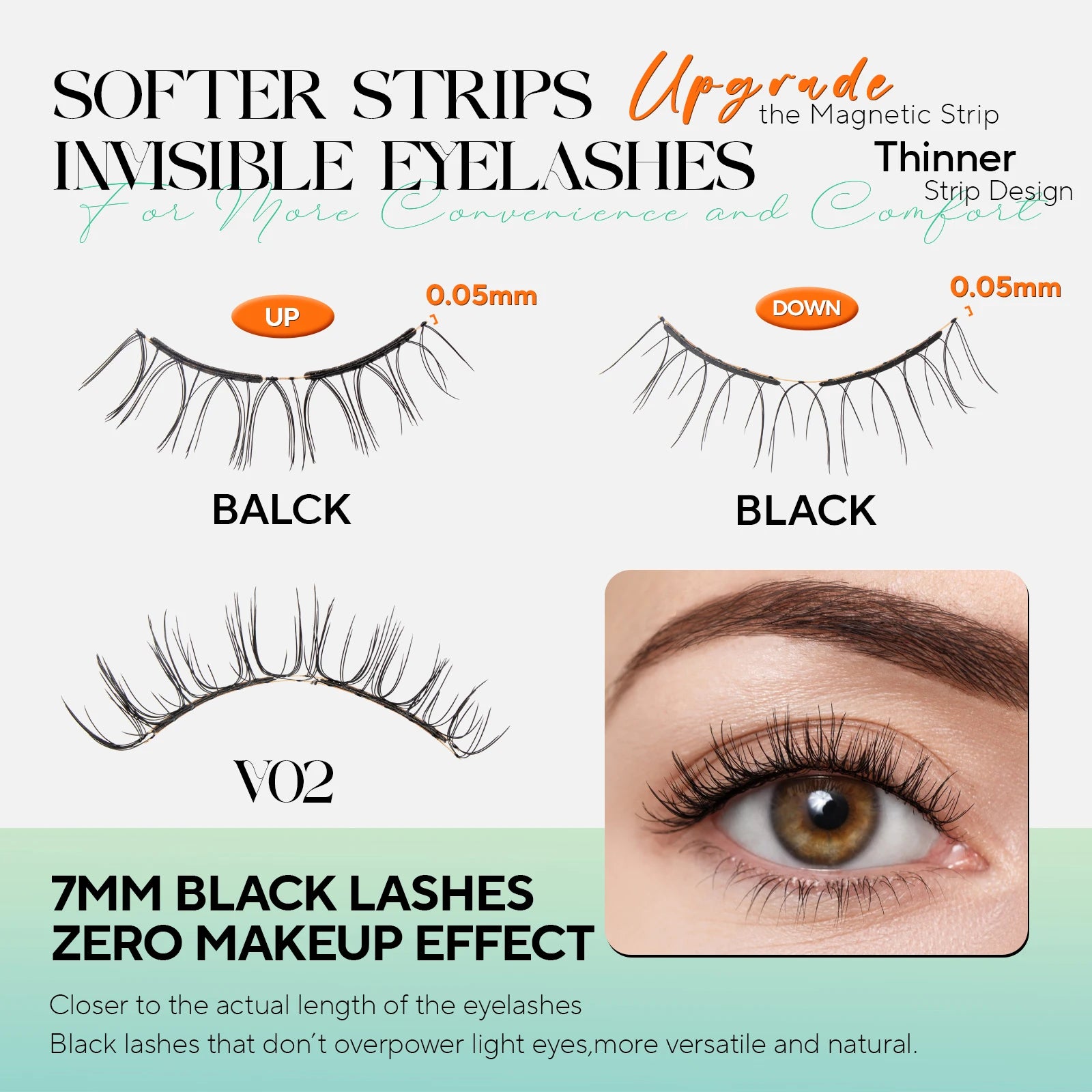 Magnetic Brown/Black Reusable Soft Eyelashes