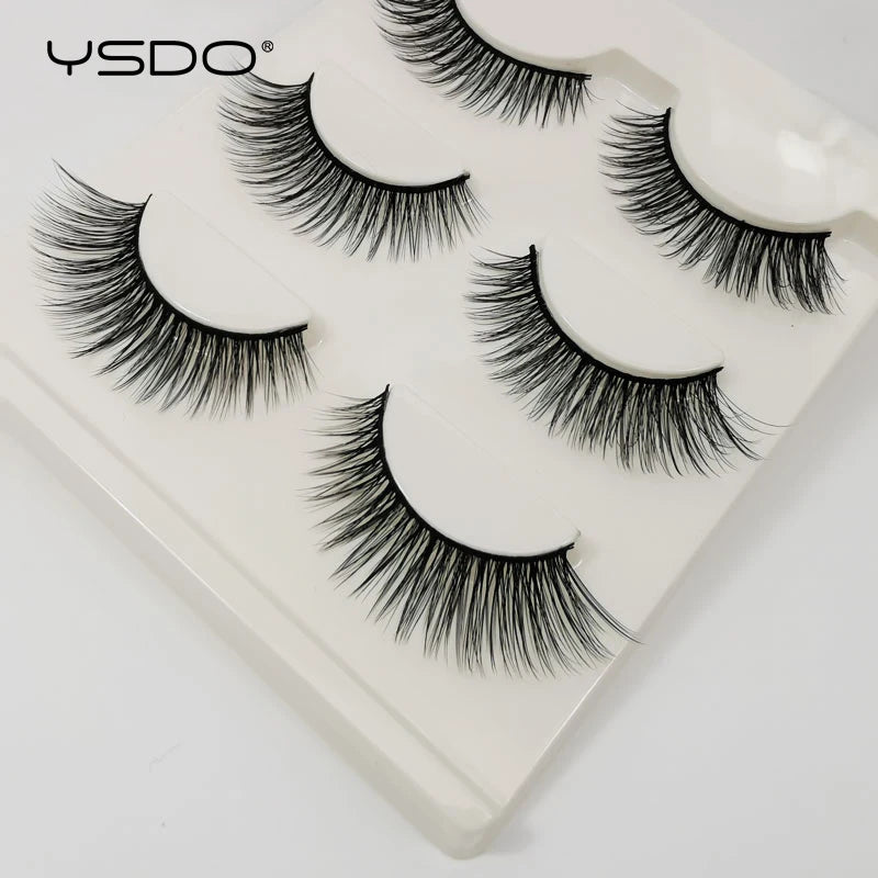 3D Mink Lashes Faux Natural Fluffy Lash