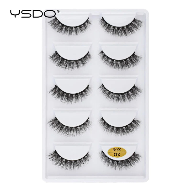 3D Mink Lashes Faux Natural Fluffy Lash
