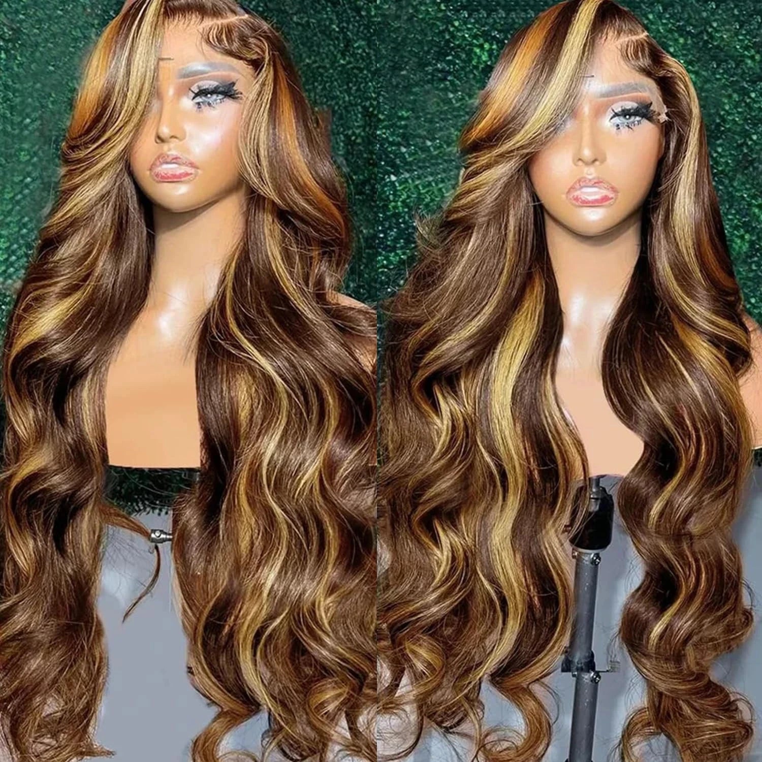 HD Lace Frontal Wig Colored Brazilian Hair