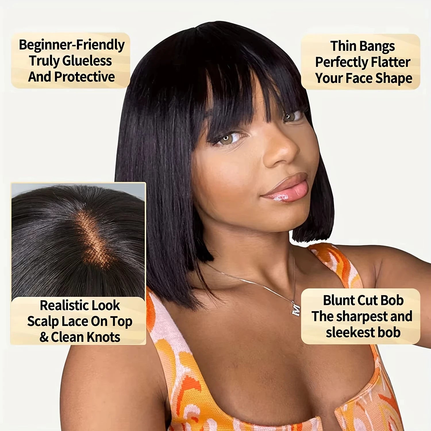 Botisi Straight Human Hair Wig