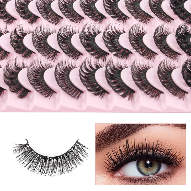Curly Natural Soft Dramatic Thick Eyelashes