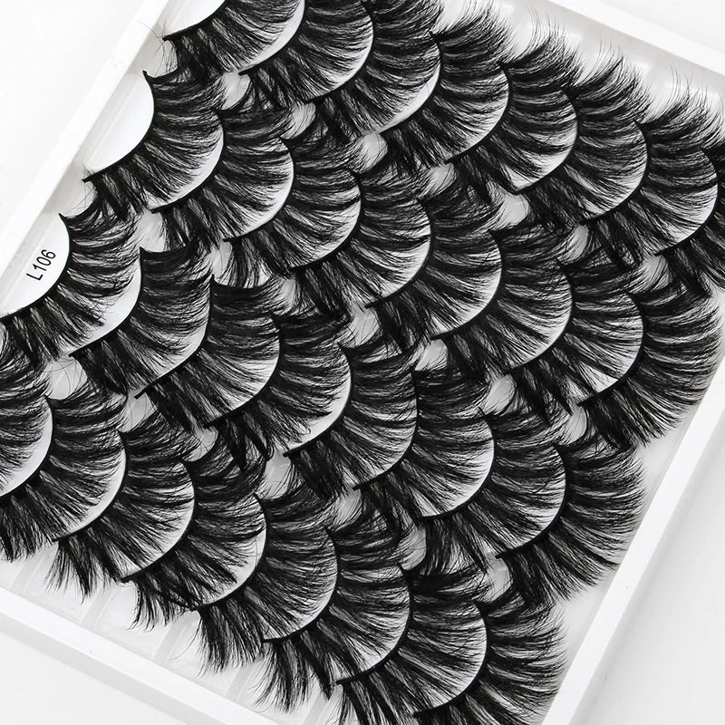 Curly Natural Soft Dramatic Thick Eyelashes