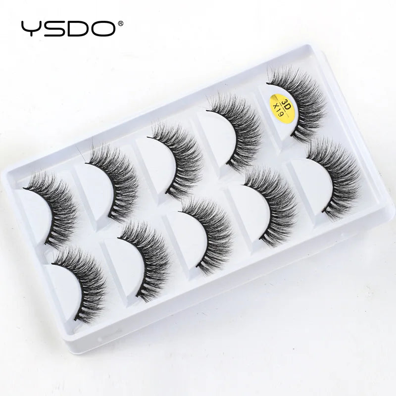 3D Mink Lashes Faux Natural Fluffy Lash