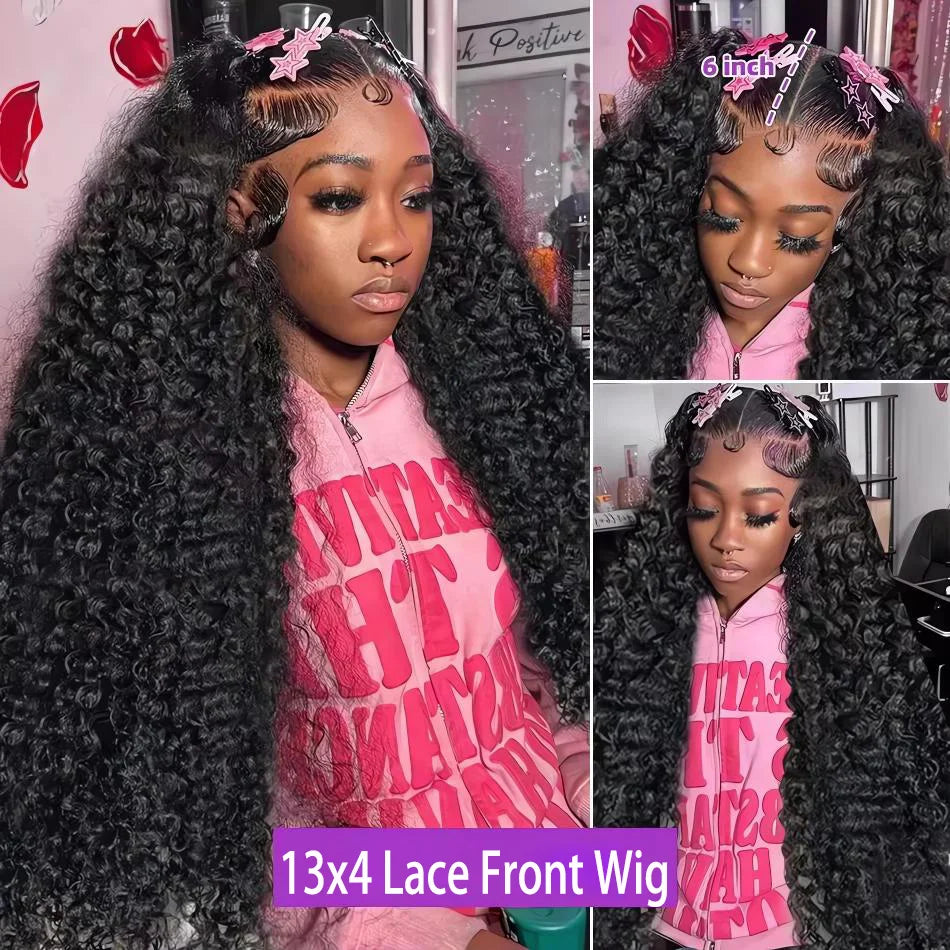 Deep Water Wave Pre Plucked Lace Frontal Wig