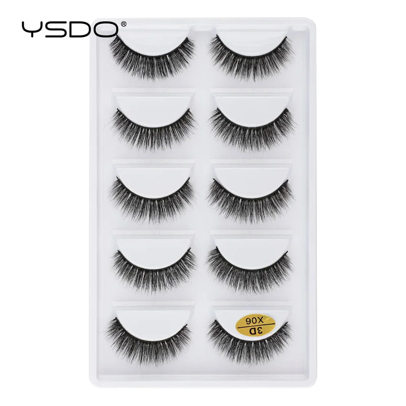 3D Mink Lashes Faux Natural Fluffy Lash
