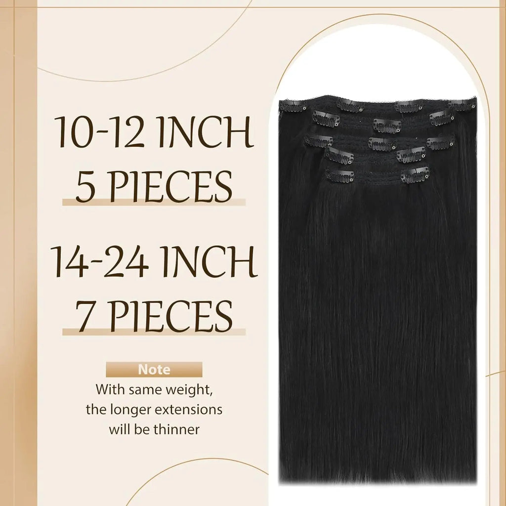 Clip in Hair Extension Real Human Hair