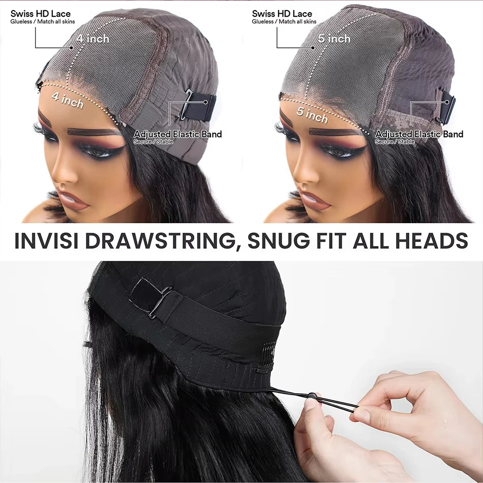 HD Transparent Lace Frontal Glueless Wig